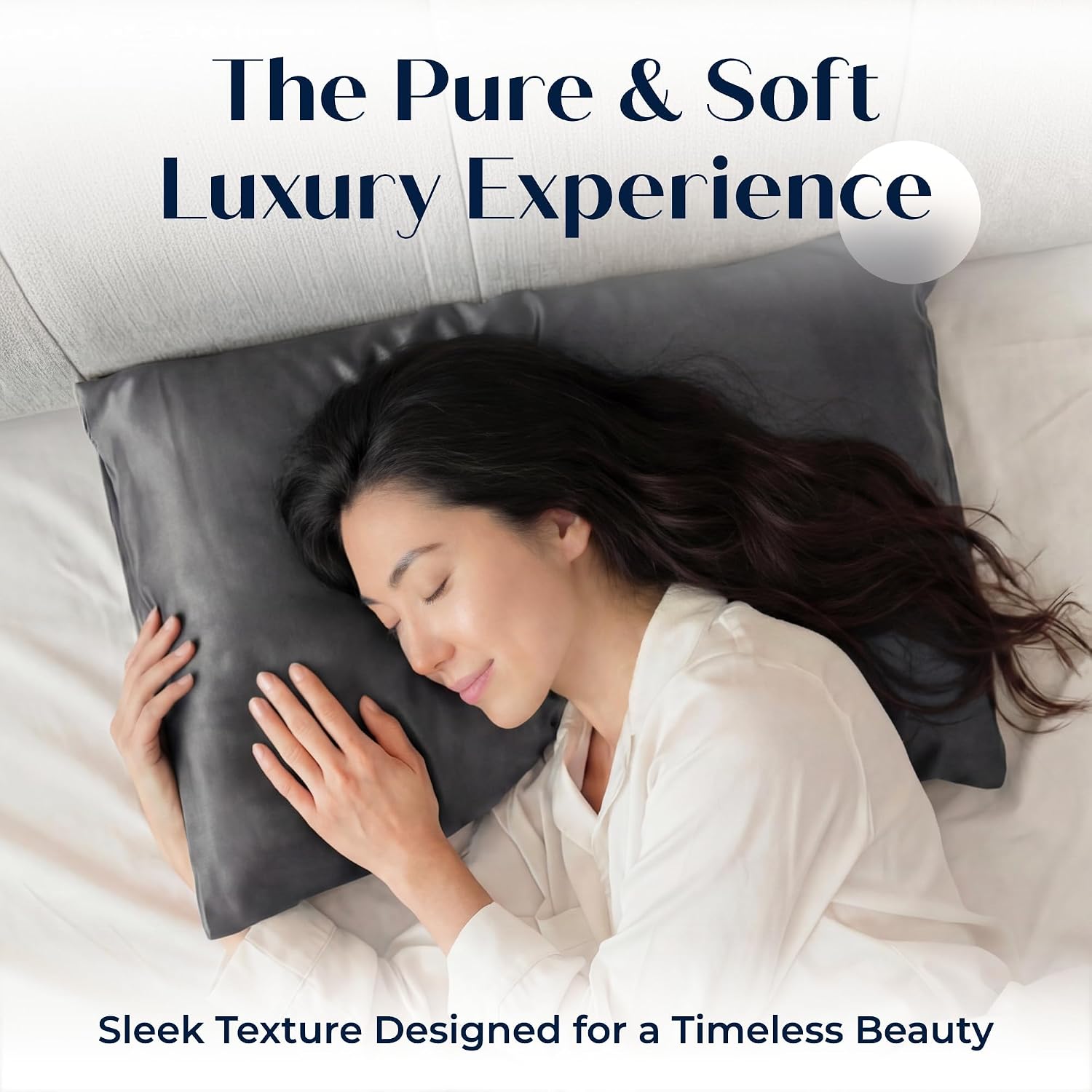 Mulberry Silk Pillowcase – Pure Silk Pillow Cover for Healthier Hair & Smoother Skin – Soft, Breathable and Temperature-Regulating…