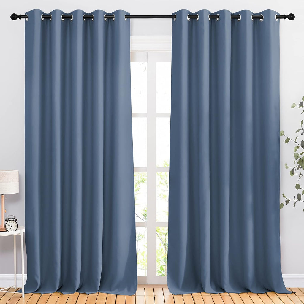 NICETOWN Room Darkening Curtains for Windows - Home Fashion Energy Saving Grommet Top Thermal Insulated Drapes for Bedroom/Patio Door…