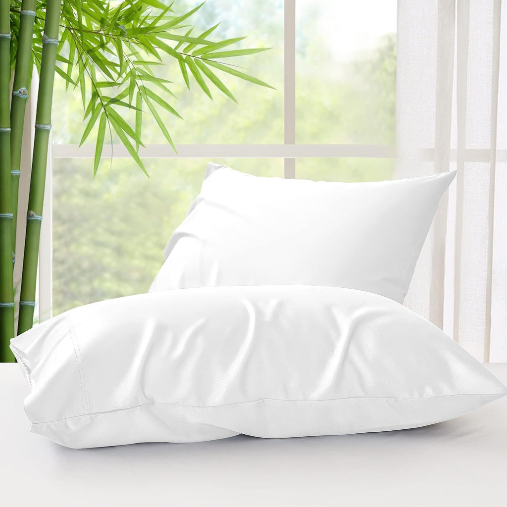 Bedelite Standard Pillow Cases Set of 2, Rayon Derived from Bamboo, Cooling Pillow Cases for Hot Sleepers & Night Sweats, Breathable Silky…