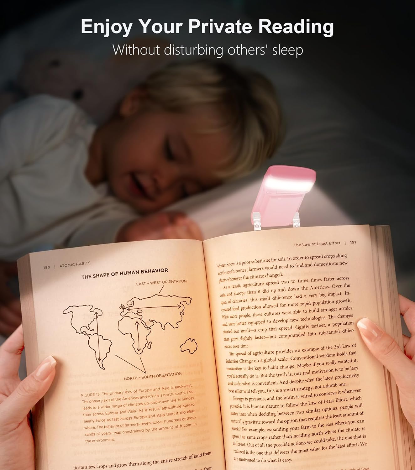 Gritin Book Light Rechargeable, Eye Caring 3-Color & 5-Brightness Clip on LED Reading Light for Books in Bed- Stepless Dimming, Long…