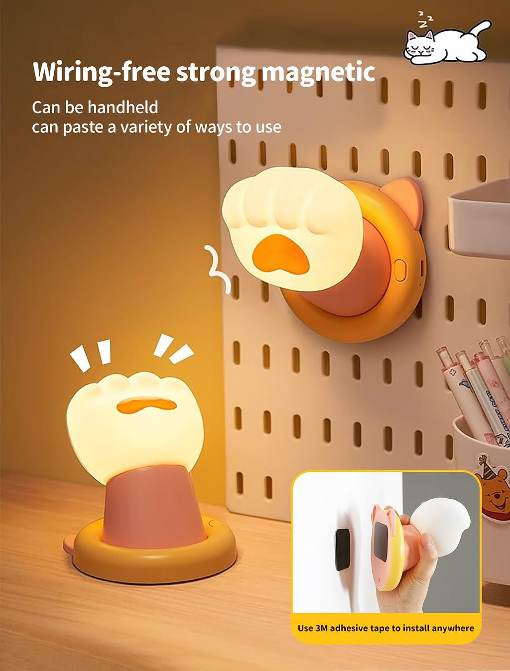 Night Light for Kids, Magnetic Wall Light, Bedside Touch Lamp, Funny Dimmable Silicone Nightlight, Funny Gifts for Women Men Family…