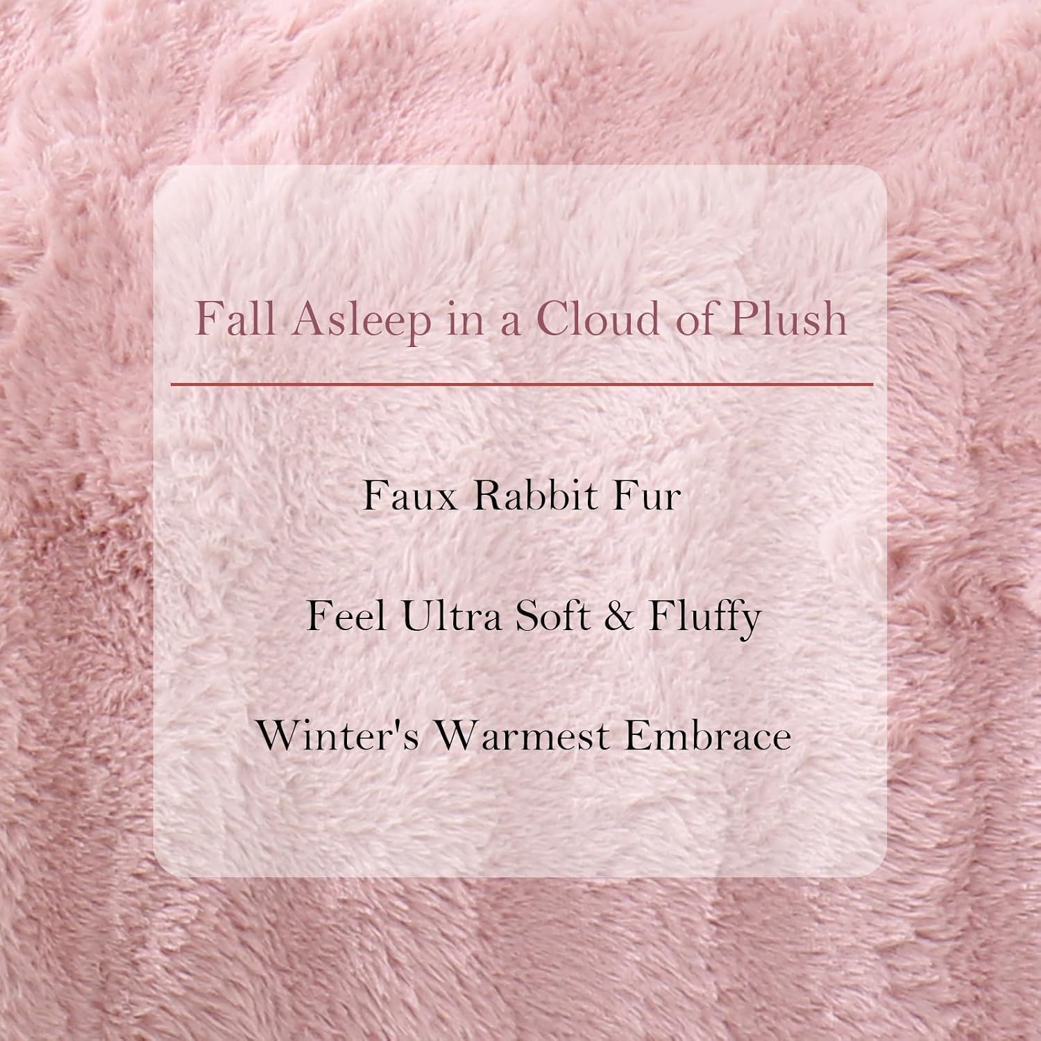 Chumerry Blush Pink Plush Body Pillow Case Fluffy Shaggy Faux Fur Pillow Cover Ultra Soft Warm Rabbit Fur Decorative Body Pillow Cover Long…