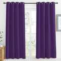 NICETOWN Blackout Window Curtain Short, 55W x 86L, Sold Individually, Royal Purple Color, Home Fashion Thermal Insulated Room Darkening…