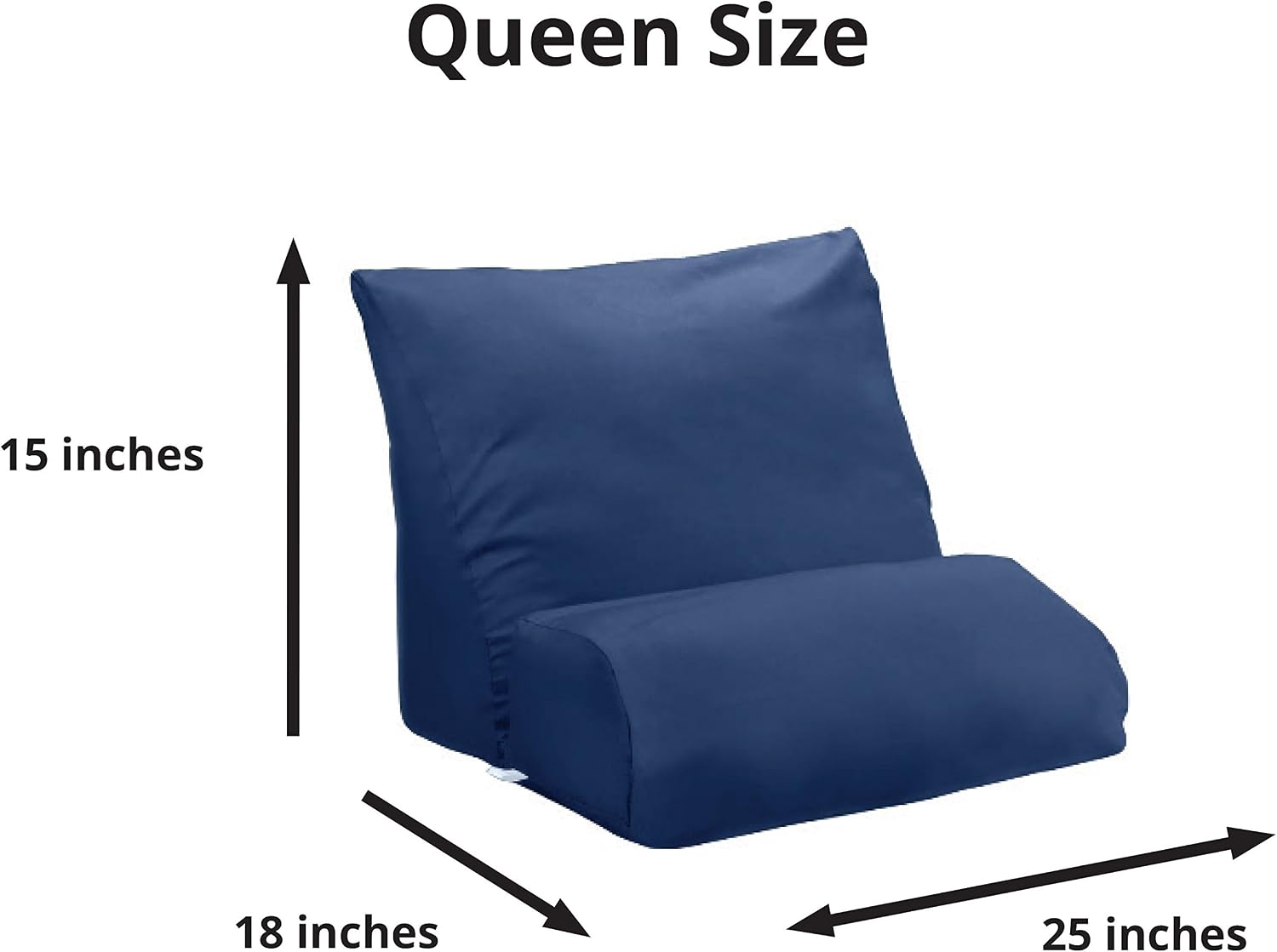 Contour Flip Pillowcase Protector, Navy Standard (20 inch Width) (Pack of 2)