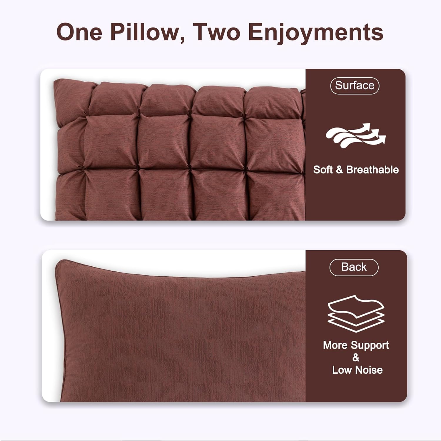 Yourmoon YOUR MOON Soft Pillows Quuen for Sleeping, Support Bed Pillows, Fluffy Down Alternative Pillow, Luxury Hotel Gel Standard Pillows…