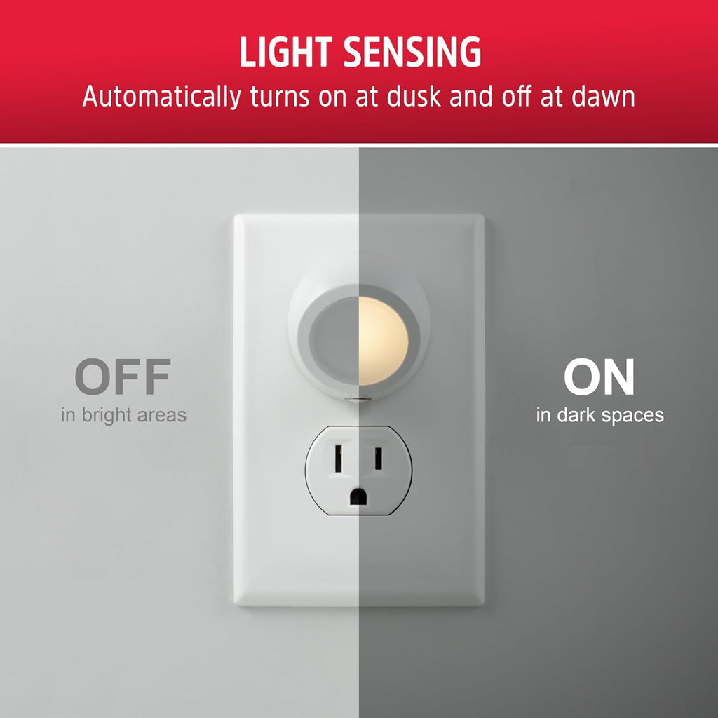 Energizer LED Rotating Night Lights Plug Into Wall Dusk to Dawn Sensor Home Decor Apartment Essentials Ambient Lighting Nightlight 40293…