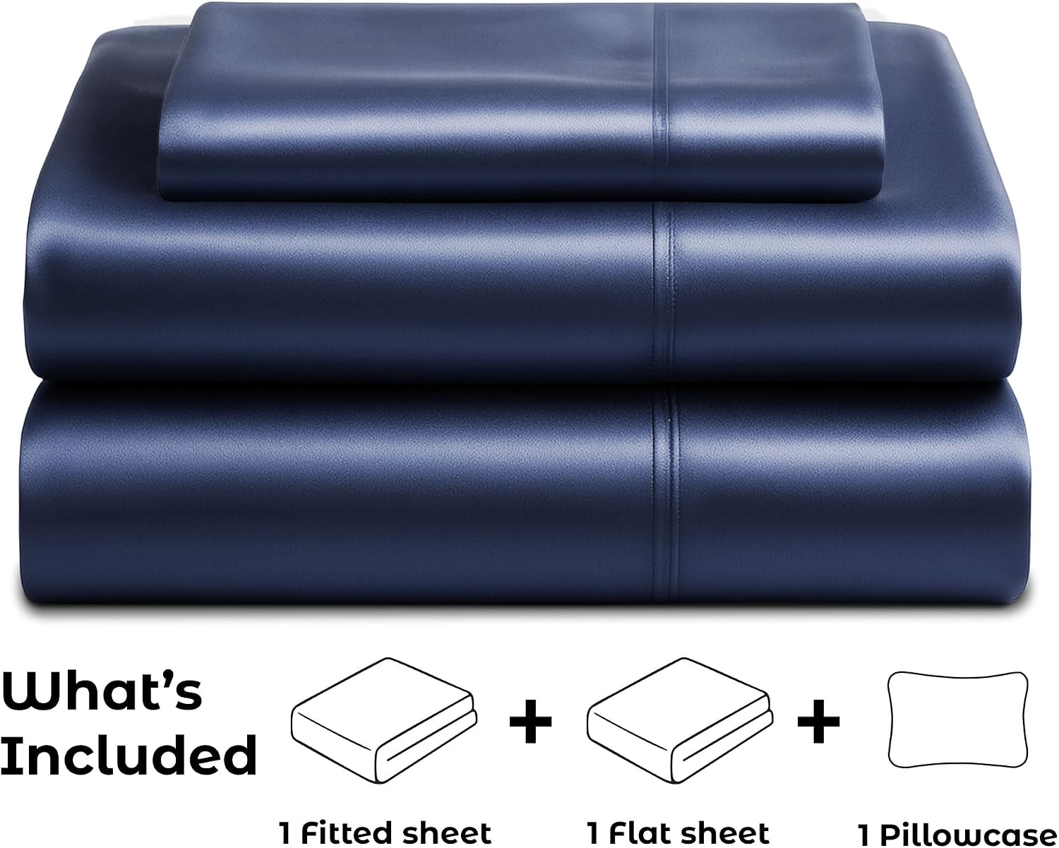 PureBedding Pure Bedding Satin Sheets Twin Hotel Luxury Silky Bed Sheets - Extra Soft 1800 Microfiber Sheet Set, Wrinkle, Stain Resistant -…