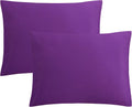 FLXXIE Pillow Cases Standard Size, Soft Microfiber Pillow Covers with Envelope Closure, Wrinkle, Stain Resistant Pillowcases, 2 Piece…
