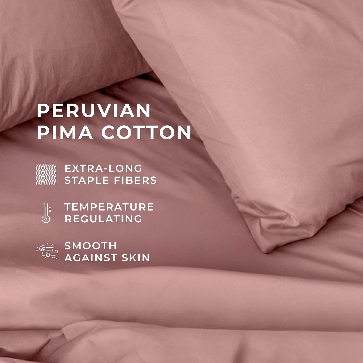 Perupima Peru Pima 415 Thread Count Percal Twin Sheet Set - 100% Peruvian Pima Cotton, 3 Piece (Flat, Fitted, 1 Pillowcase) - Cooling, Cris…