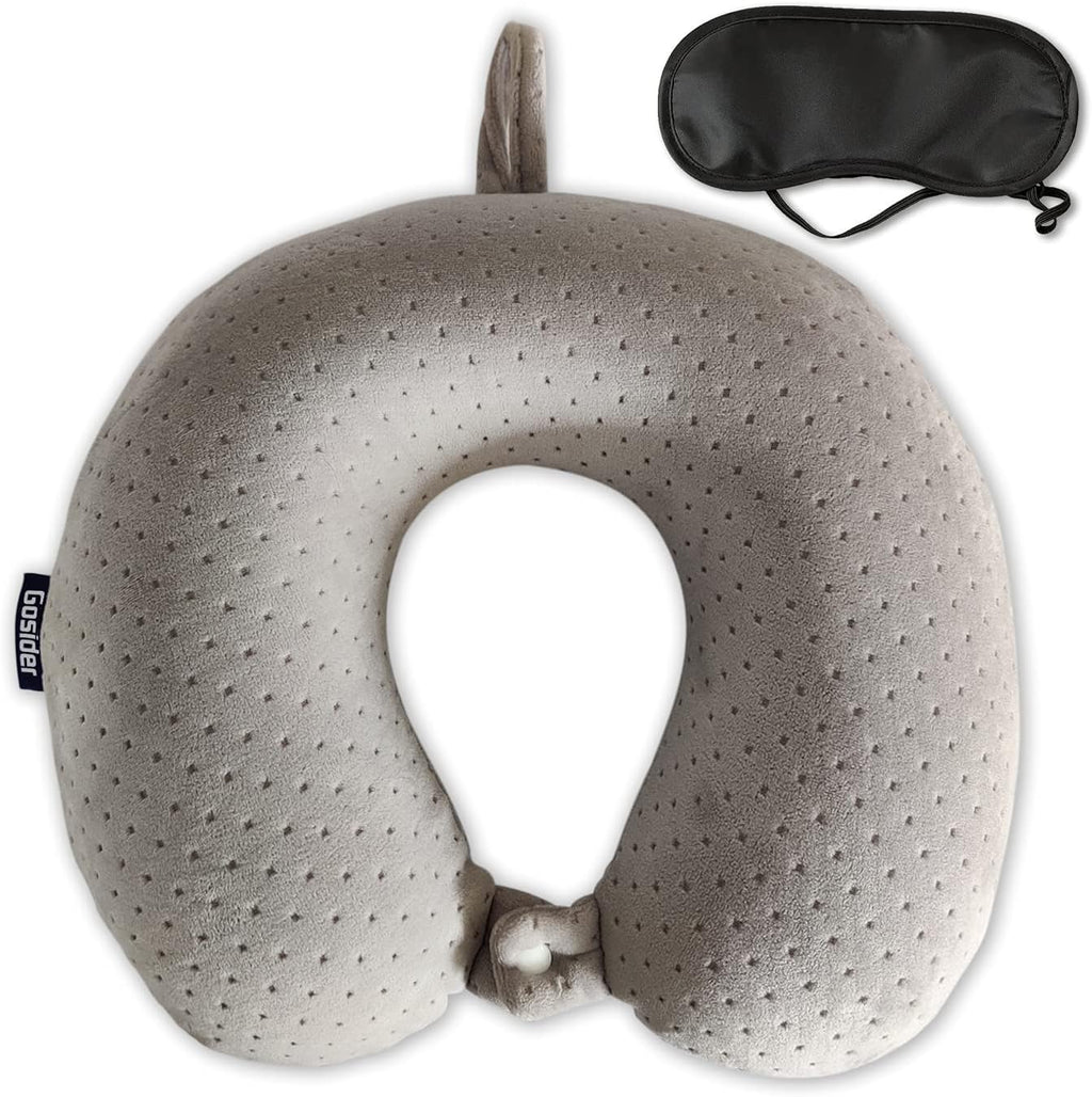 Gosider Memory Foam Travel Pillow, Comfortable Travel Neck Pillow U Shape, Support Neck and Head to Relieve Fatigue, Portable Neck Pillow S…