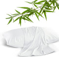ShunjieHome Bamboo Viscose Pillow Protectors Standard Size Set of 2, 400 Thread Count Cooling Zippered Pillowcases for Hot Sleepers & Night…
