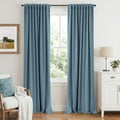 Inovaday 100% Blackout Curtains 84 Inches Length 2 Panels Set, Back Tab/Rod Pocket Linen Black Out Curtains for Bedroom, Thermal Insulated…