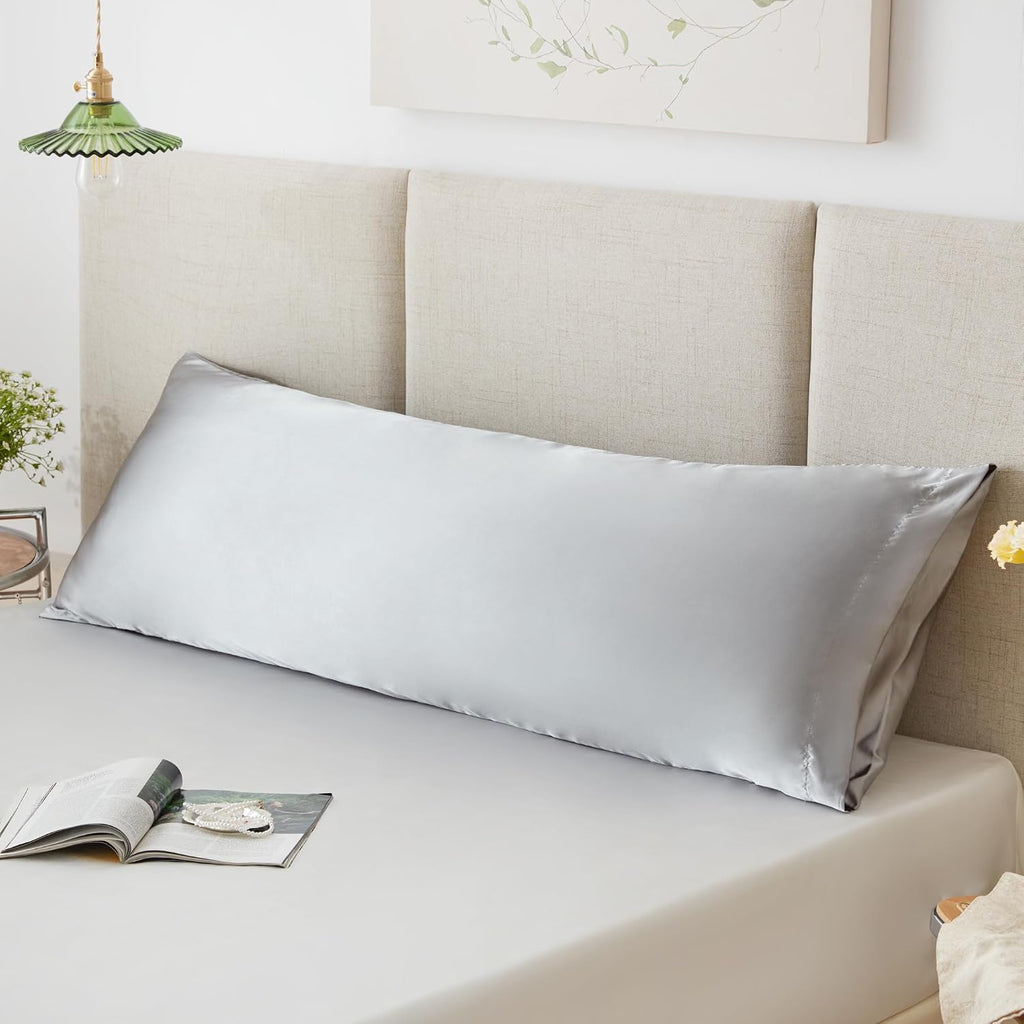 Lovescabin Love's cabin Satin Body Pillowcase 20x54, Cooling Pillow Cover for Hair and Skin, Silky Smooth with Envelope Closure, Similar to…