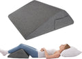 Bedluxe Knee Wedge Pillow, Memory Foam Leg Pillow Bed Wedge for Sleeping, Post Surgery Triangle Pillow Wedge for Knee Support, Leg Elevatio…