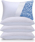 OSBED Adjustable Cooling Shredded Memory Foam Pillows King Size Set of 4 - Temperature-Regulating for Hot Sleepers with Dual Airflow…