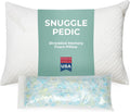 Snuggle-Pedic Adjustable Memory Foam Pillows - GreenGold Certified Pillow w/ Viscose of Bamboo Cover for Side, Stomach & Back Sleepers…