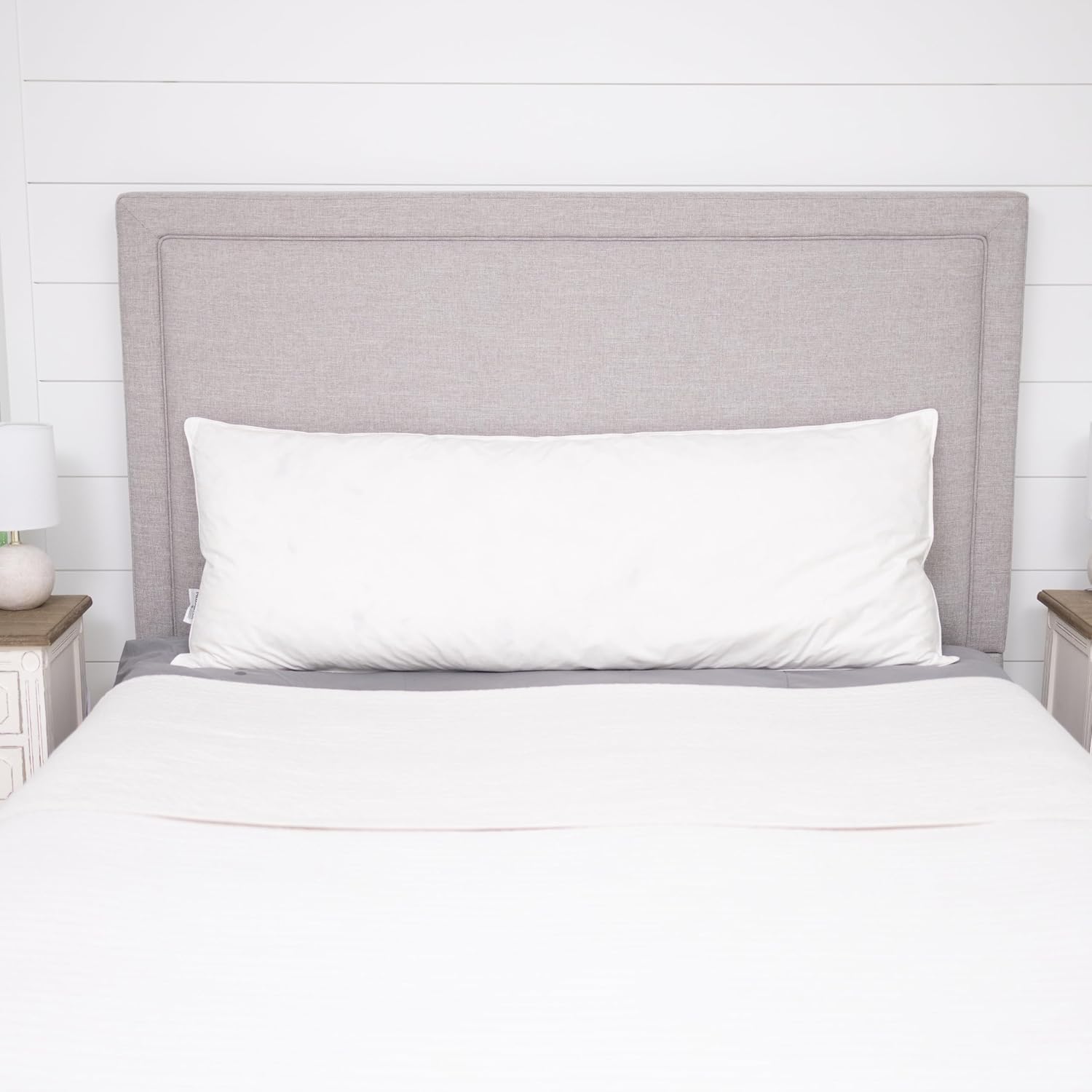 White Goose Feather and Down Body Pillow – Pillows Size 20 Inches x 60 Inches