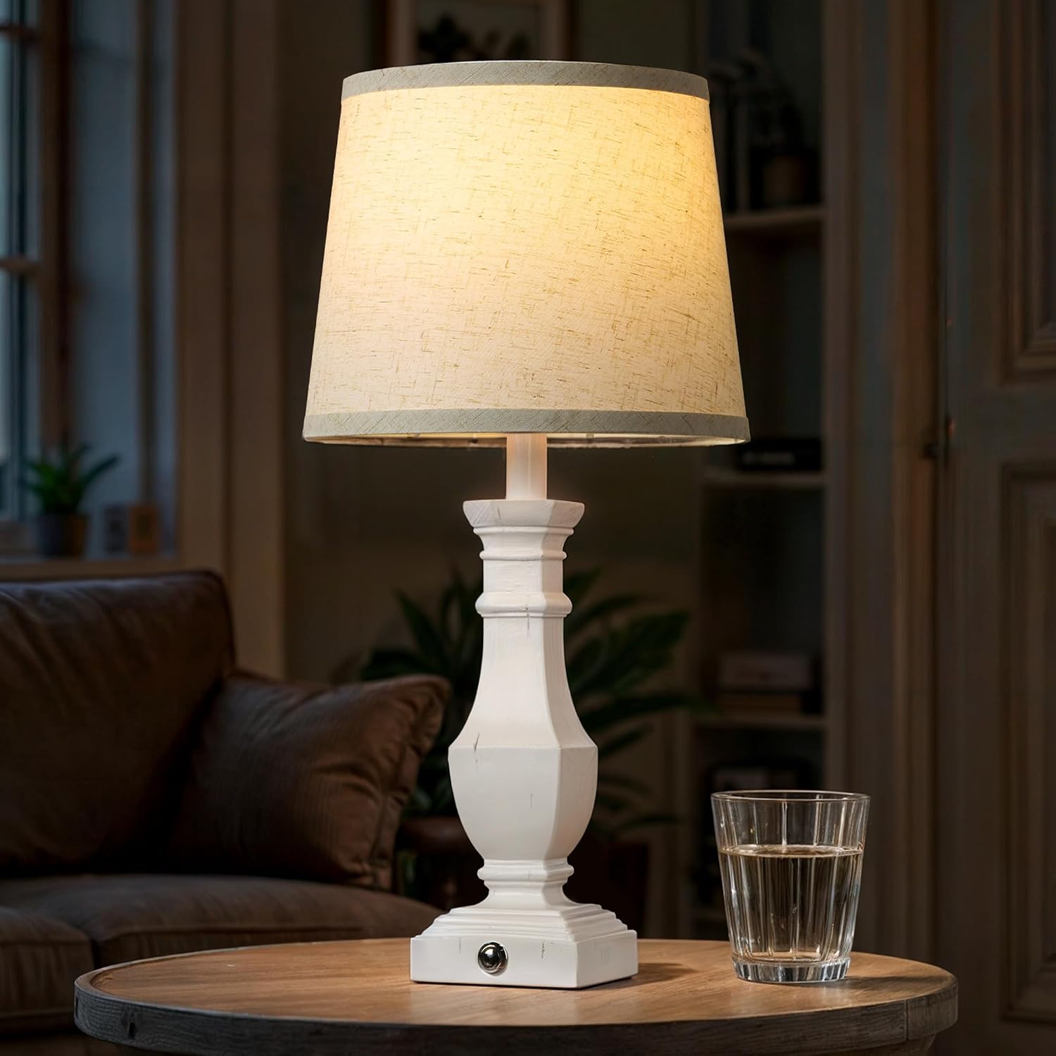 ROTTOGOON Dimmable Table Lamps Set of 2, Rustic Farmhouse Table Lamps for Living Room Bedroom, Bedside Desk Lamps for end Tables, Touch…