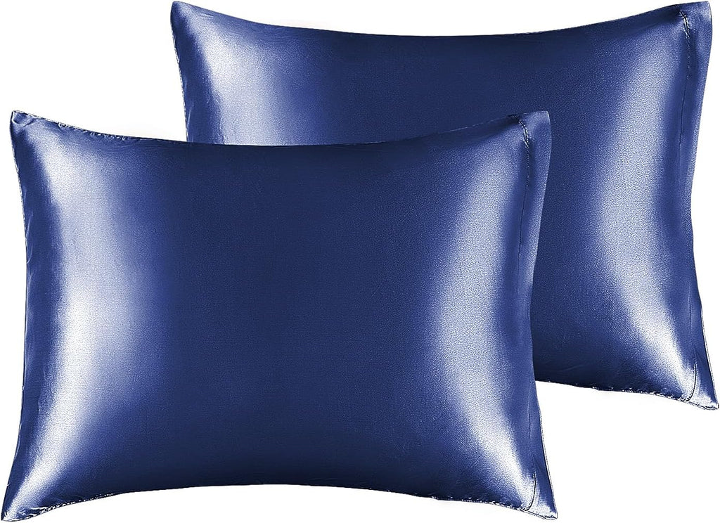 Bedelite Satin Pillowcase for Hair and Skin, Super Soft and Cooling Similar to Silk Pillow Cases 2 Pack with Envelope Closure, Gift for Wom…