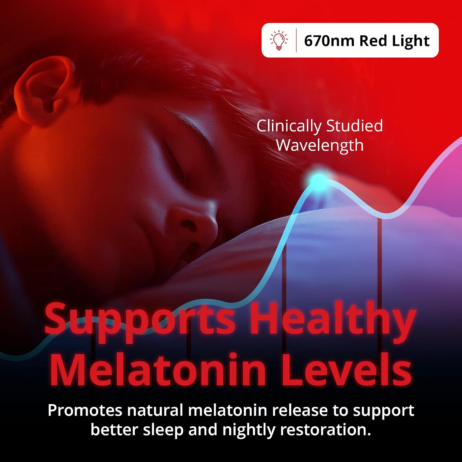 GammaLightTherapy Revive - 670nm Red Night Light (2 Pack) by Gamma - Sleep relaxation - Melatonin Promoting Natural 2 Pack Plastic R…
