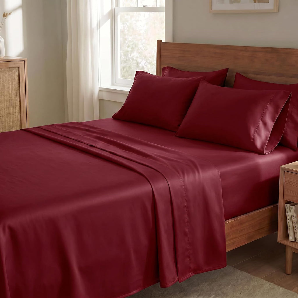 Perupima Peru Pima 415 Thread Count Percal Twin Sheet Set - 100% Peruvian Pima Cotton, 3 Piece (Flat, Fitted, 1 Pillowcase) - Cooling, Cris…