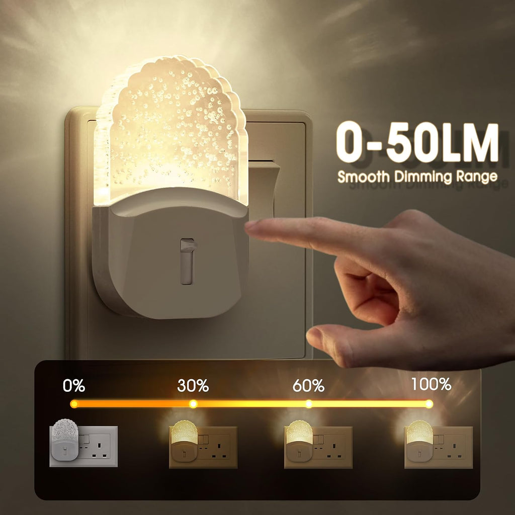DORESshop LED Night Light, Baby Night Lights[4 Pack], Plug in NightLight with Auto Dusk to Dawn Sensor, Adjustable Brightness NightLights…