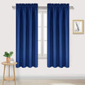Dwcn Blackout Curtains Room Darkening Thermal Insulated Bedroom Curtains Window Curtain Panels, 42 x 63 inches Long, Set of 2 Classic Blue…