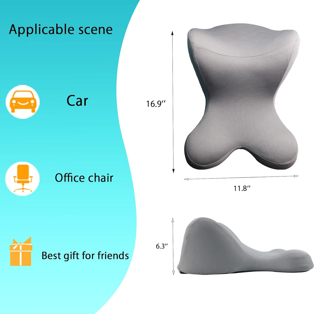 Car Neck Pillow for Driving Seat headrest Pillow/Gaming Chair Pillow with Adjustable Strap Removable Cover Ergonomic Design Neck Support…