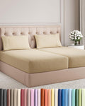 Split King Size 5 Piece Sheet Set - Comfy Breathable & Cooling Sheets - Hotel Luxury Bed Sheets for Women & Men - Deep Pockets, Easy-Fit…