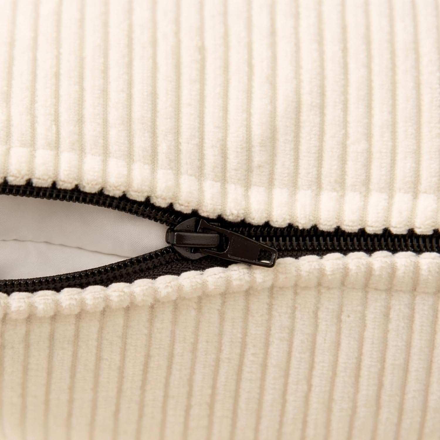 EncasaXO Encasa XO Corduroy Throw Pillows Covers 20"x20", Set of 2 Soft Textured Striped Boho Pillow Covers | Decorative and Cozy Cushion C…