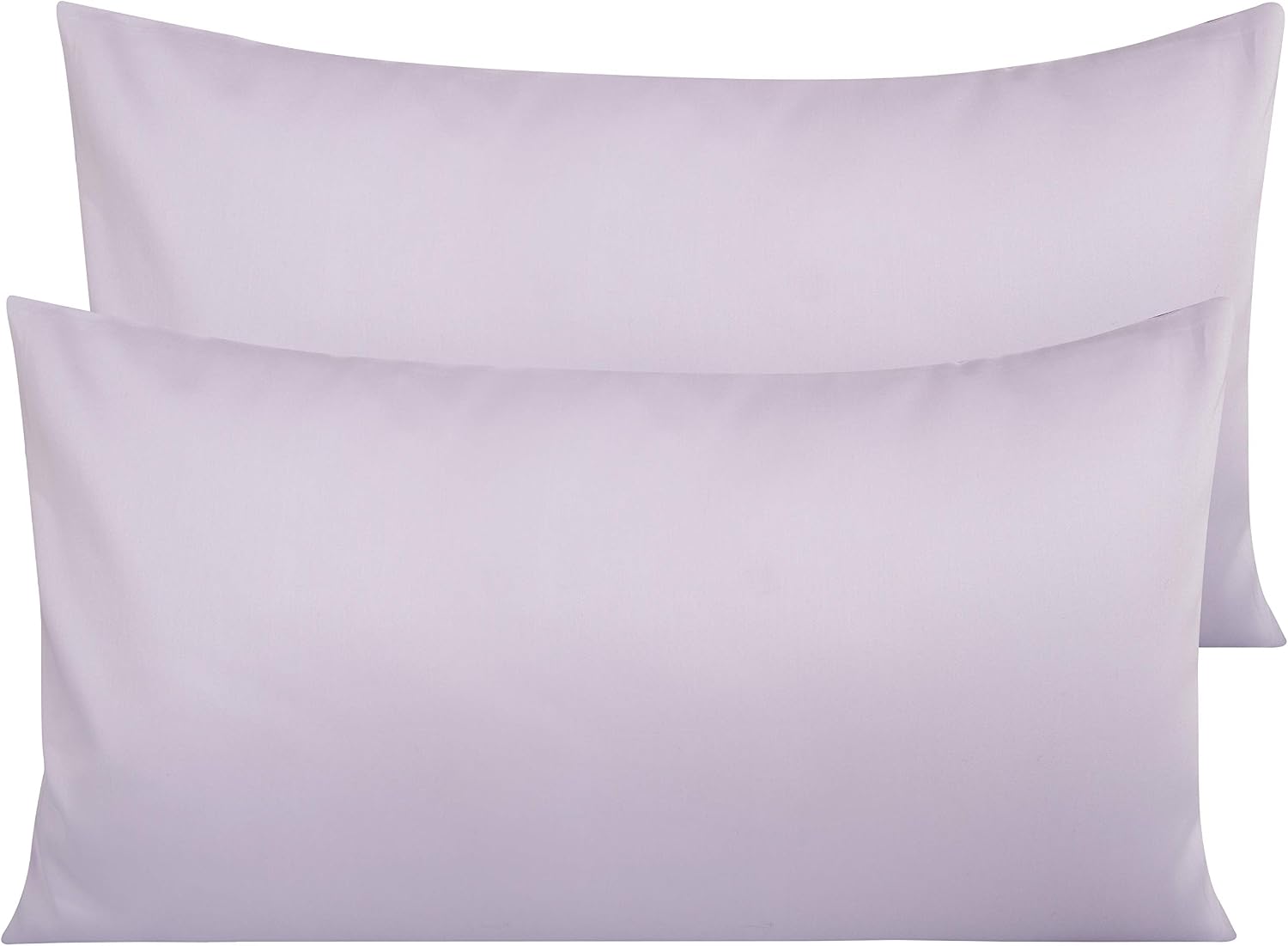 NTBAY Egyptian Cotton King Pillowcases - Set of 2, 500 Thread Count Cotton Pillowcases - Soft and Breathable Envelope Closure Pillow…