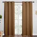 NICETOWN Sleek Blackout Curtains 84 inches Length for Windows, Noise Reducing and Block Draft Panels for Door Doorway Laundry Office…