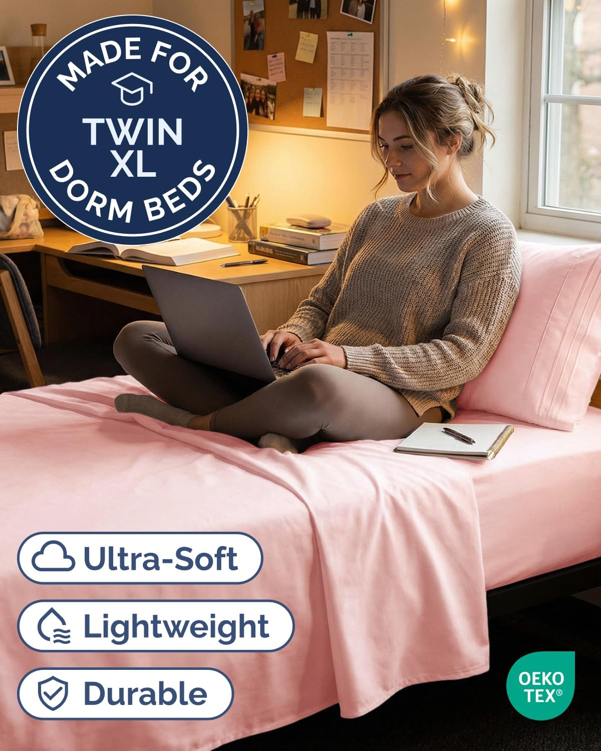Twin XL Size 3 Piece Sheet Set - Comfy Breathable & Cooling Sheets - Hotel Luxury Bed Sheets for Women & Men - Deep Pockets, Easy-Fit…