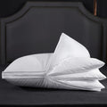 Three Geese Adjustable Layer Goose Feather Pillow, Assemblable Bed Pillow,100% Soft Organic Cotton Cover, Good for Side and Back Stomach…