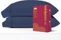 Mayfair Linen 100% Egyptian Cotton King Size Pillow Cases Set of 2 - Luxury 1200 Series Pillow Cases King Size (Navy Blue), Soft &…