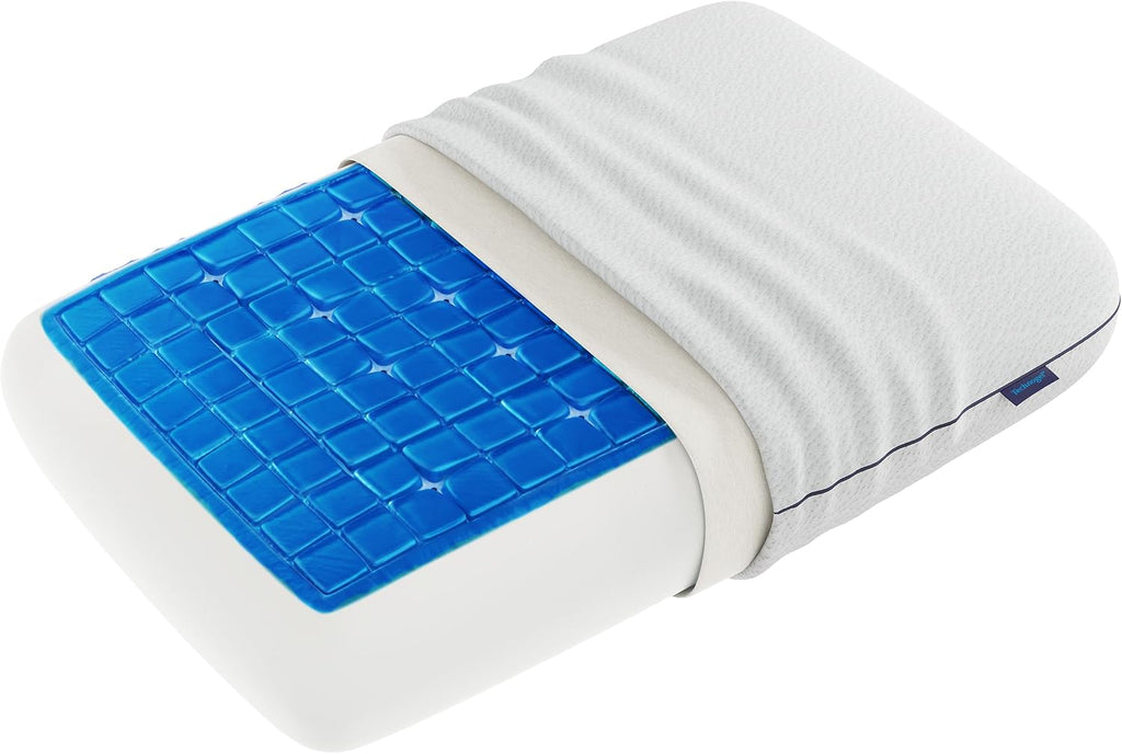 Technogel Deluxe Cooling Gel Pillow - Patented Cooling Technology, Odorless Memory Foam – Breathable Ergonomic Support for Side & Back Slee…