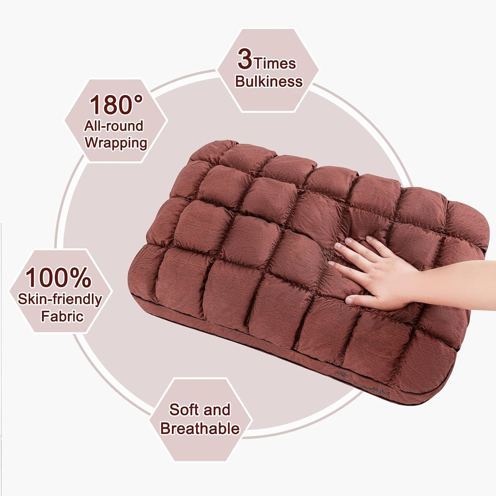 YOUR MOON Fluffy Support Bed Pillow King Size, Super Soft Premium Down Alternative Filling for Sleeping, Hotel Luxury Bed Pillows for…