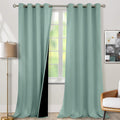 BGment Frosty Green Blackout Curtains 95 Inches Long 2 Panels Set for Living Room, Thermal Insulated 100% Light Blocking Curtains & Drapes,…