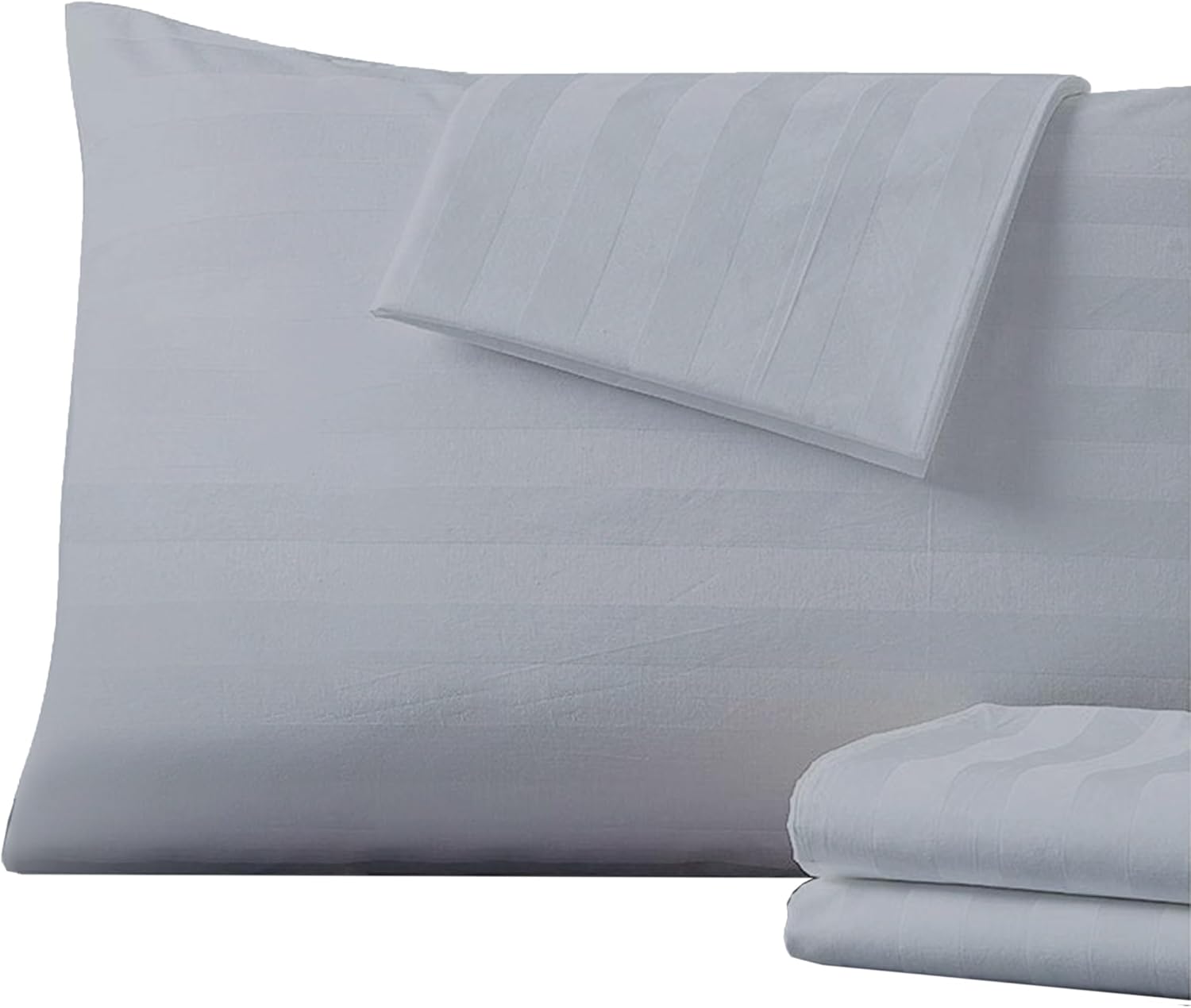 ShunjieHome Pillow Protector Standard Size 100% Egyptian Cotton Pillow Covers, 400 Thread Count Sateen Weave Pillow Cases with Zipper Hidde…