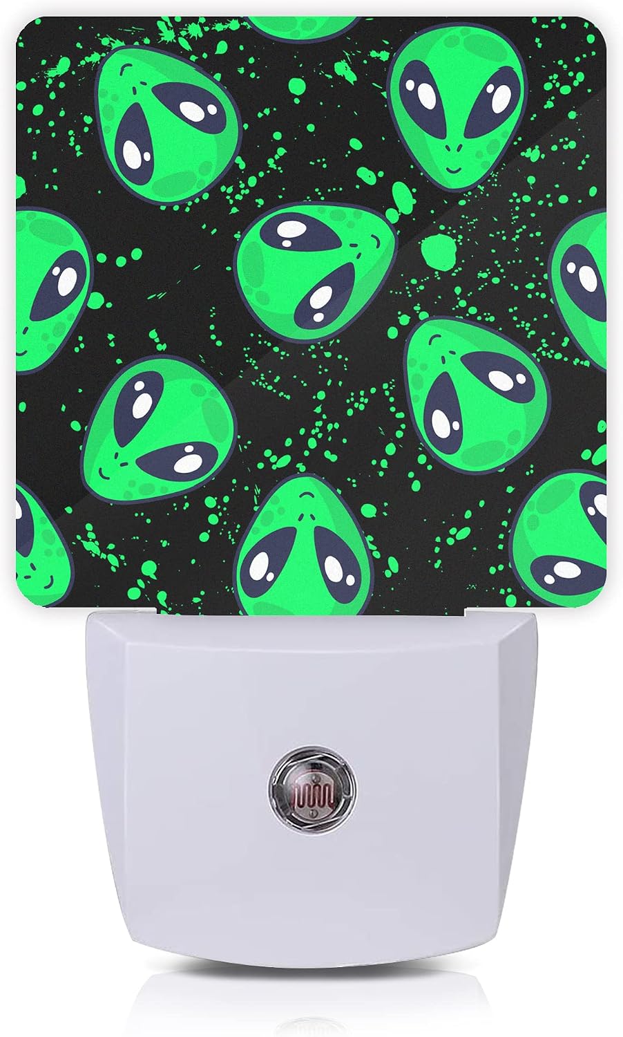 Alien Night Light, Green Aliens Plug-in Night Lights with Dusk-to-Dawn Sensor for Bedroom, Bathroom and Living Room 0.5W Sleep Friendly…