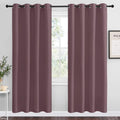 Nicetown Dry Rose Blackout Curtains 78" Long for Office, Dining Room, 55" Wide, 2 Pieces, Guest Room, Sound Reducing Heat and Cold Block Cu…