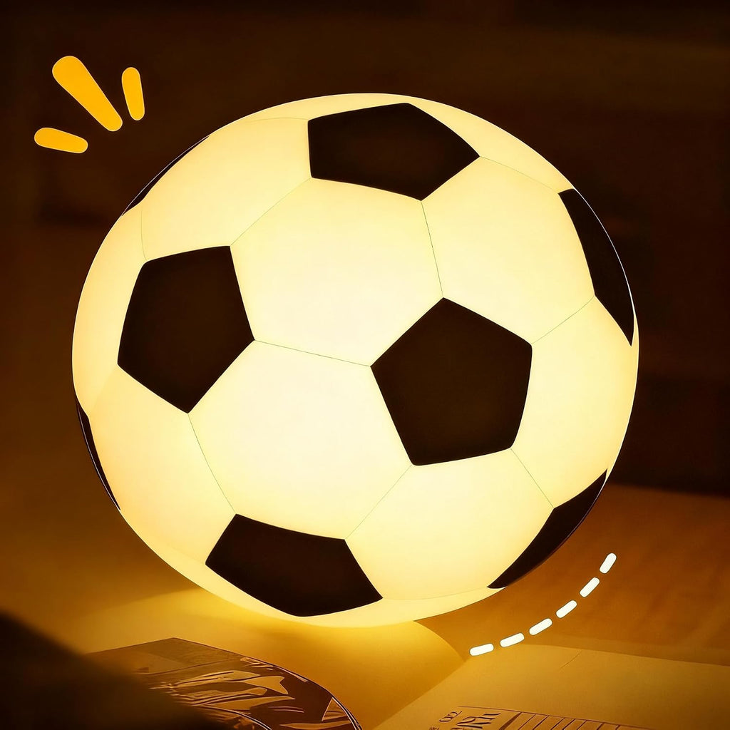 Tarinks Soccer Night Light for Kids, Rechargeable Touch Lamp, Silicone Soccer Ball Lamps, Cute Glowing Football Night light, Portable Nurse…