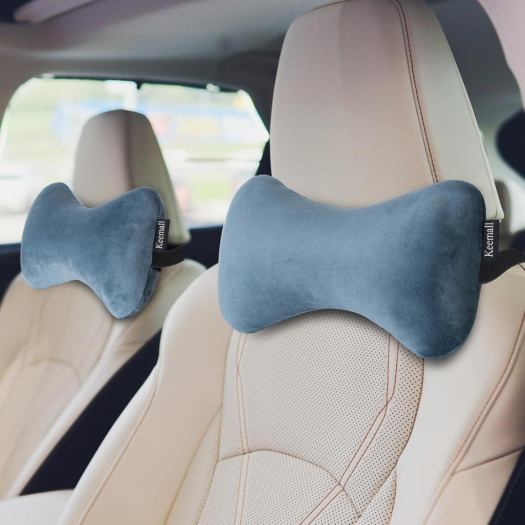 Keemall Inflatable Car Neck Pillow Driving, Blow Up Car Headrest Pillow for Car, Inflatable Travel Pillow for Camping, Neck Support for…