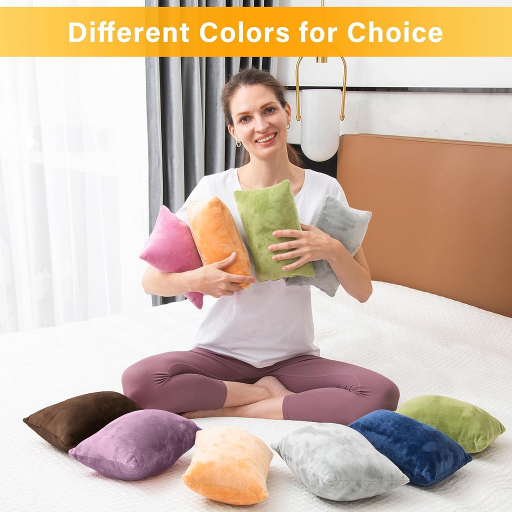 1 MIDDLE ONE 2 Pack Small Pillow, Memory Foam Mini Pillow 11 X 7 Inches for Travel, Sleeping, Nap and Neck, Knee, Lumbar Support, Tiny…