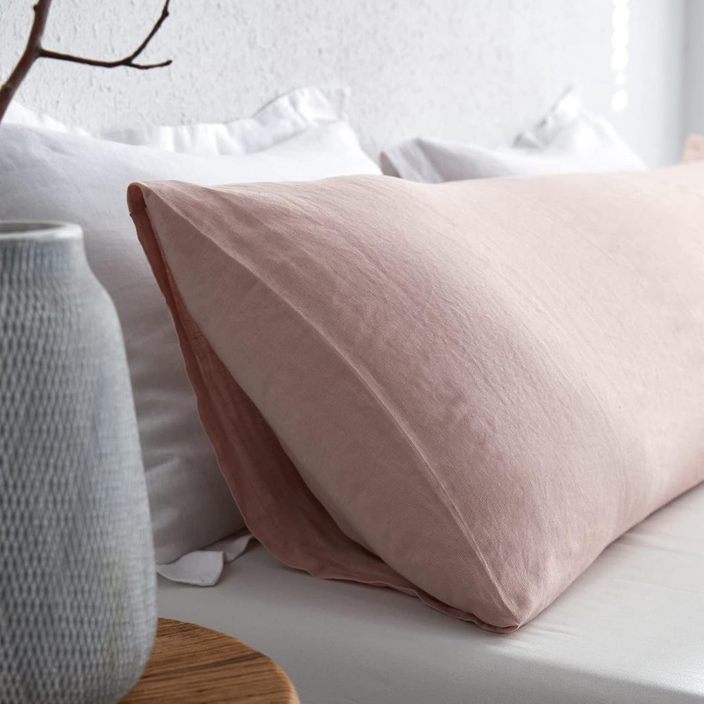 Simple&Opulence Body Pillow Cover 20" x 54",100% Pure Linen, Ultra Soft and Breathable, Body Pillowcase with Envelope Closur…