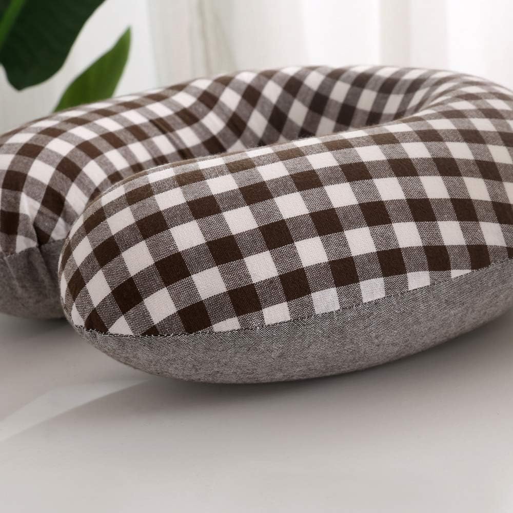 Edomi Buckwheat Neck Pillow for Sleeping U Shaped Pillow Cooling Travel Cervical Sleeping Pillow Head Neck Contour Support for Side Sleeper…