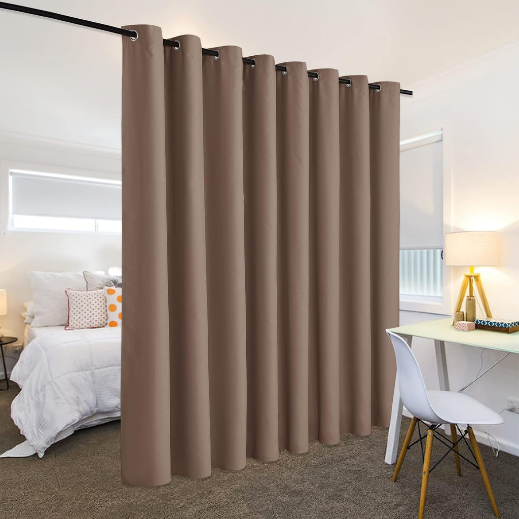 Rybhome RYB HOME Bedroom Room Divider Curtain Screen Curtain for Home Theatre, Insulated Blackout Vertical Blind Split a Room Create Privac…