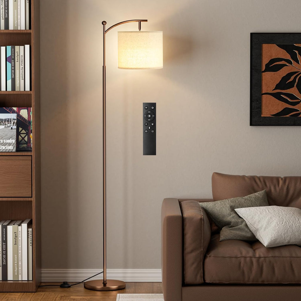 Ambimall 60" Floor Lamp with Remote Control and Stepless Dimmable Bulb, Colors Temperature & Brightness Adjustable, Modern Floor Lamps…