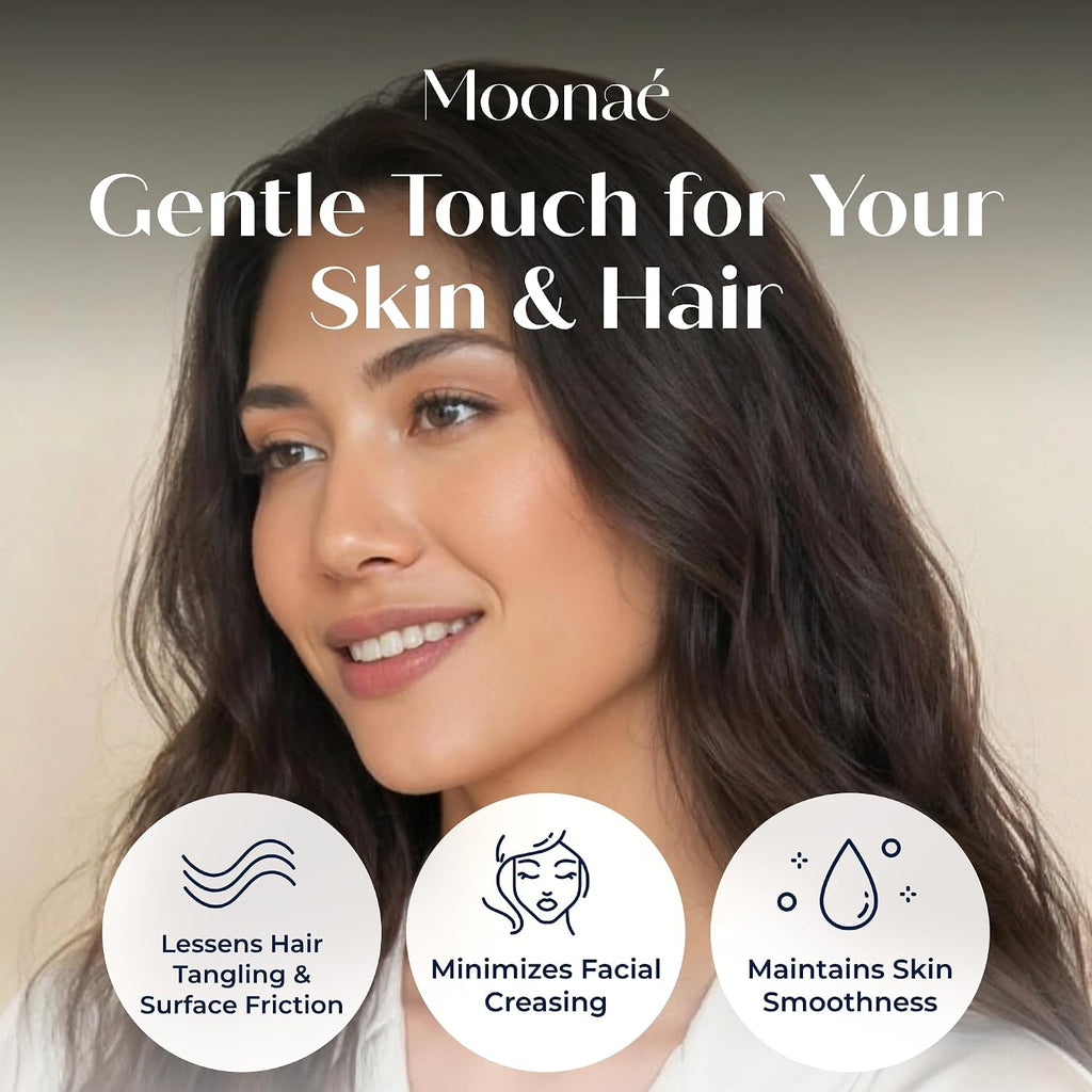 Mulberry Silk Pillowcase – Pure Silk Pillow Cover for Healthier Hair & Smoother Skin – Soft, Breathable and Temperature-Regulating…