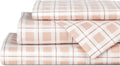 Linen Home Cotton Lyocell Blend Percale Sheet Set Queen Size - 4 Piece Deep Pocket Bedding, Pre-Washed & Shrunk, Crisp Cooling Fabric…